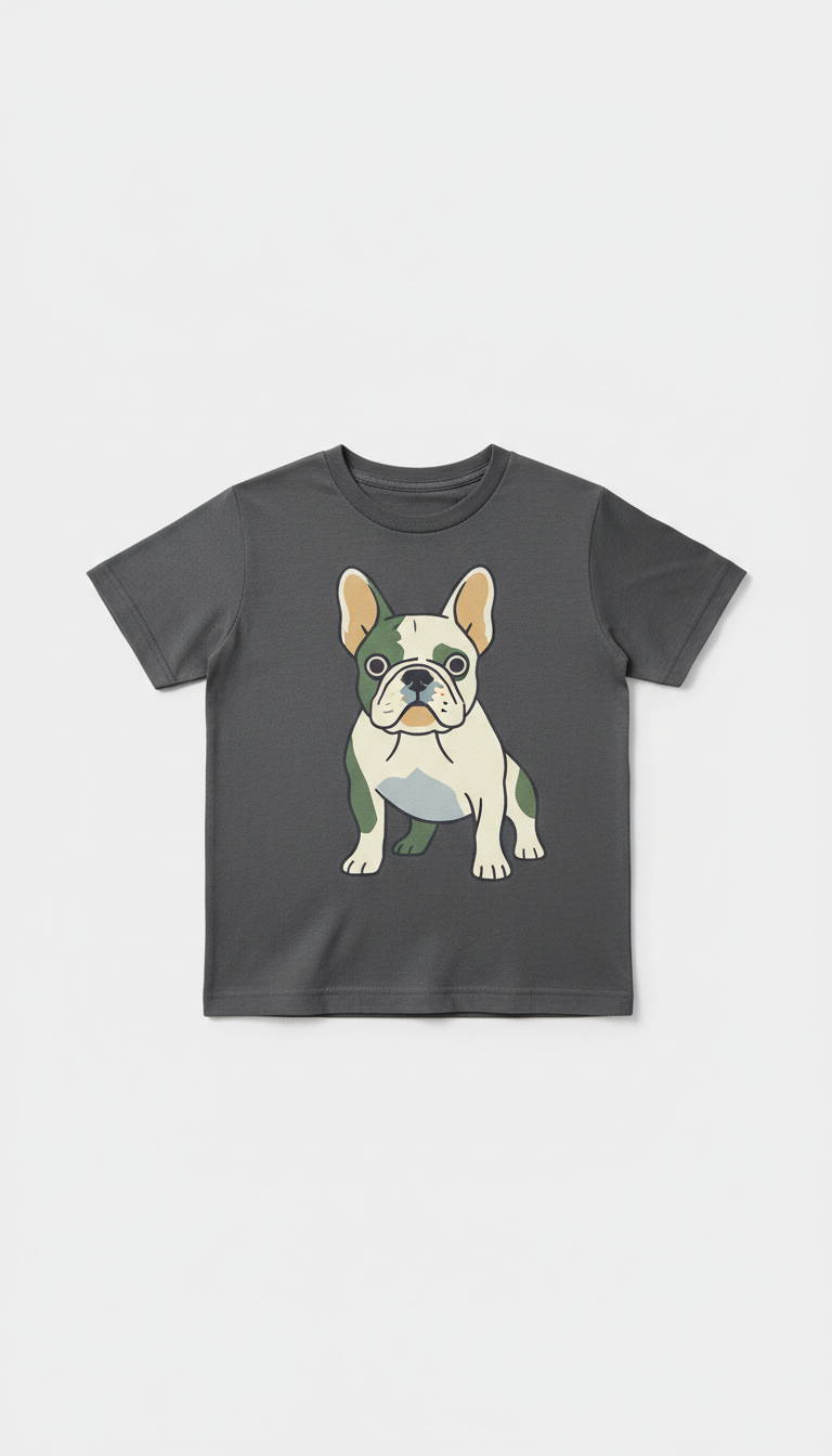 Cotton Tee With Whippet Quip